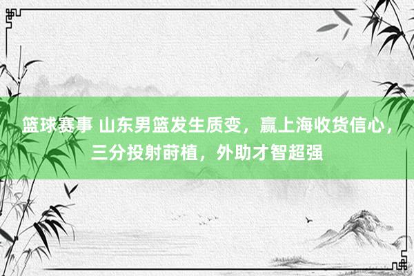 篮球赛事 山东男篮发生质变，赢上海收货信心，三分投射莳植，外助才智超强